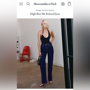 Abercrombie & Fitch Women's High Rise 90s Relaxed Jeans - Size 27 regular - NWT